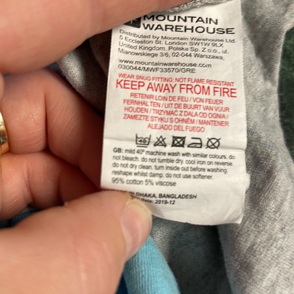 Mountain Warehouse Unicorn gray skort size 5-6 with elastic tie up waist - Picture 7 of 7